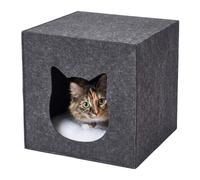 Relaxdays Cuccia gatti in feltro pieghevole
