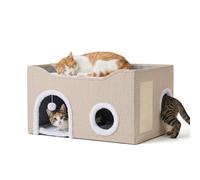 Relaxdays Cuccia pieghevole con tiragraffi