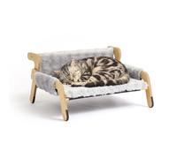 Relaxdays Cuccia rialzata con peluche