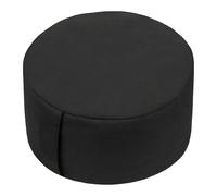 Cuscino da meditazione Relaxdays, yoga e mindfulness, rivestimento sfoderabile, HD: 13 x 33 cm, zafu, cotone, nero