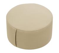 Relaxdays Cuscino meditativo, Yoga e consapevolezza, Rivestimento sfoderabile, H: 13 x 33 cm, zafu, Cotone Beige, 60% Fibra vegetale, 13 x 33 x 33 cm