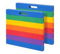 Relaxdays paraginocchia, Set 2, Giardino, Officina, Yoga, Schiuma Eva, Manici, 3 x 35 x 30 cm, Multicolore