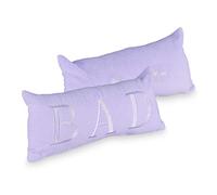 Relaxdays Cuscino da Vasca, Cuscinetto Antiscivolo con Ventose, Supporto Collo da Viaggio, HLP 18x37x12 cm, Lilla