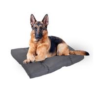 Relaxdays Cuscino per Cani, 110 x 90 cm, Lettino Morbido, Divanetto Dog Beds, Divanetto Lavabile in Poliestere, Grigio