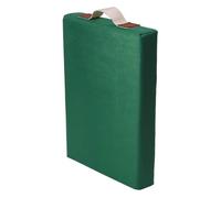 Relaxdays cuscino per ginocchia da giardino verde, per giardinaggio | poliestere e schiuma, HxLxP: 6 x 25 x 43 cm