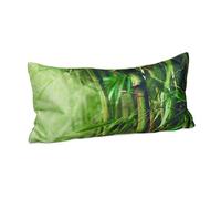 Relaxdays Cuscino per la Vasca da Bagno, Cuscinetto Poggiatesta con Ventose, Morbido, HxLxP: 10 x 37 x 17cm, Verde, Poliestere, 1 pz