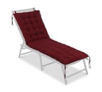 Relaxdays Cuscino per Panca, Imbottito e Trapuntato con Lacci, Esterni, panchine e Pallet, Varie