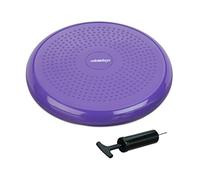 Relaxdays Cuscino Propriocettivo, 33 cm, Balance, con Pompa e Ago nel Manico, Equilibrio, con Nodi, Fitness, Viola