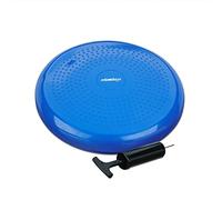 Relaxdays Cuscino Propriocettivo, 33 cm, Balance, con Pompa e Ago nel Manico, Equilibrio, con Nodi, Fitness, Blu