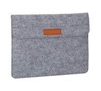 relaxdays Custodia Laptop, 13 Pollici, Feltro, Borsa Protettiva per Notebook & Tablet,4 Scomparti,27x35,5x2 cm,Antracite, Tessuto, Metallo, Grigio Scuro, 1 Pz