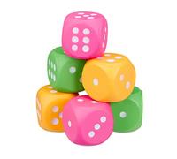 Set da 6 dadi giganti in gommapiuma Cubi educativi per bambini 7,3 cm 40 gr