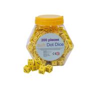 Relaxdays Dadi silenziosi scuola, set 200