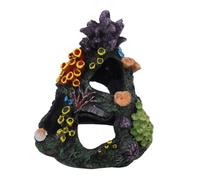Relaxdays Decorazione acquario: barriera corallina