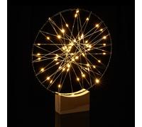 Decorazione ad anello a led Ghirlanda luminosa Corona di luci 140 g Argento