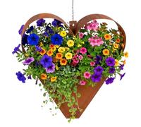 Relaxdays Decorazione da giardino Cuore ruggine