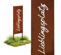 Relaxdays Decorazione giardino effetto ruggine