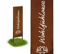 Relaxdays Decorazione giardino effetto ruggine