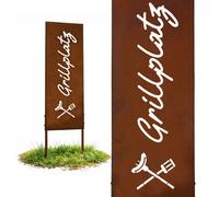 Relaxdays Decorazione giardino effetto ruggine