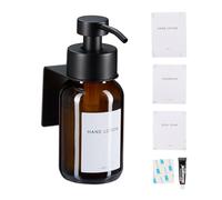 Relaxdays Dispenser di sapone da fissare al muro