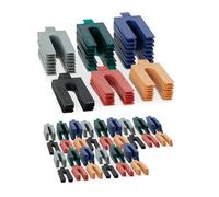 Relaxdays Distanziatori in Plastica, 1-6 mm, Set da 288 Accessori per Installazione Finestre e Porta, 6 Misure, Colorati