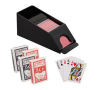 Distributore di carte da gioco Dealing shoe per poker 4 mazzi Nero 0,5 kg
