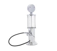 Relaxdays Distributore Dispenser per Bevande, con Pompa di Benzina, Lunghezza Tubo 56 cm e capacità 900 ml, Argento