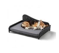 Relaxdays Cuccia rattan con cuscino