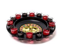 Relaxdays Drink Roulette con 16 Bicchierini Gioco da Tavolo Happy Hour Roulette alcolica