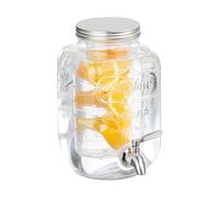 Dispenser Bevande 4 L Rubinetto Filtro Acqua Infusione Frutta Erogatore Vetro