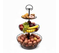 Relaxdays Alzata per frutta 3 piani