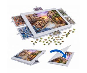 Relaxdays Feltro puzzle, 6 cassetti