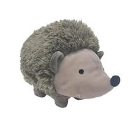 Relaxdays Fermaporta Igel, cotone e sabbia, decorativo per il pavimento, sacchetto HLT: 15x21x34 cm, 1 kg, marrone