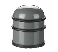 Relaxdays Fermaporta, Blocca Porta e Ferma Finestre, Acciaio e Gomma, Accessorio per la Casa, ∅ 7 cm, Grigio Scuro