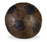 Relaxdays Fermaporte a Pallone, Peso in Stoffa per Pavimento, Marrone | Blocca Porta & Finestra da Interno, Morbido & Alto