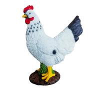 Relaxdays Figurina da giardino: gallo e gallina