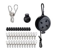 Relaxdays Filo stendibiancheria fino a 7,85 m