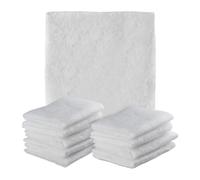 Relaxdays Filtro Cappa Aspirante Cucina, Set 10, 57x47 cm, Ricambi Tagliabili, Cattura Grasso, in Poliestere, Bianco