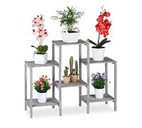 (TG. 70 x 89 x 27 cm) Relaxdays Fioriera a Scala in Legno, Design Shabby per Sog