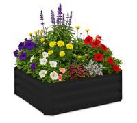 Relaxdays Fioriera alta in metallo 30x90x90 cm