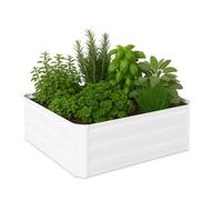 Fioriera alta Aiuola in metallo Contenitore per piante 220 L 6,4 kg