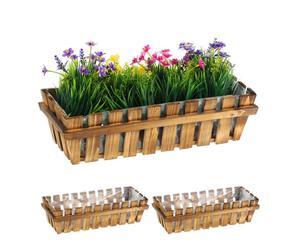 Relaxdays Fioriera da esterno in set da 3