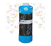 Relaxdays Flaconcino per Liquido per Bolle di Sapone, Flacone da 1 L da Riempire, per Macchine Sparabolle, Colori Assortiti