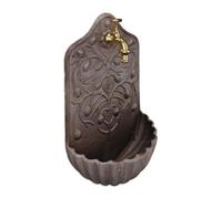 Relaxdays Fontana a muro con rubinetto da esterno