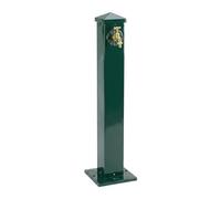 Relaxdays Fontana da giardino, forma squadrata, design vintage, verde