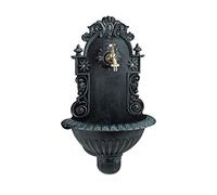Fontana da parete Fontanella ornamentale 3,2 kg Alluminio Fontana murale