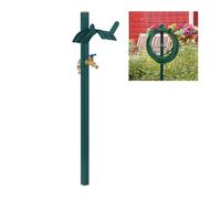 Fontana portatubo da terra Supporto per tubo 10 kg Verde Fontana da giardino