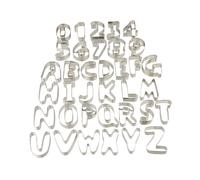 Relaxdays Formine per Biscotti, Set da 36 Stampi, Forme Lettere & Numeri, Access