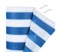 Relaxdays Frangivista, 1 x 25 m, Telo Ombreggiante, Rete Copri Recinzioni da Esterno e Ringhiere Balconi, Bianco Blu