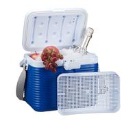 Relaxdays Frigo Portatile, con Manico, Borsa Termica in Plastica, Senza Elettric