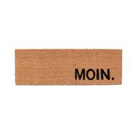 Relaxdays Fußmatte Zerbino Kokos Moin, 25 x 75 cm, Resistente alle intemperie e Antiscivolo, per Interni ed Esterni, Colore Naturale, 70% Cocco 30% plastica, 25x75 cm